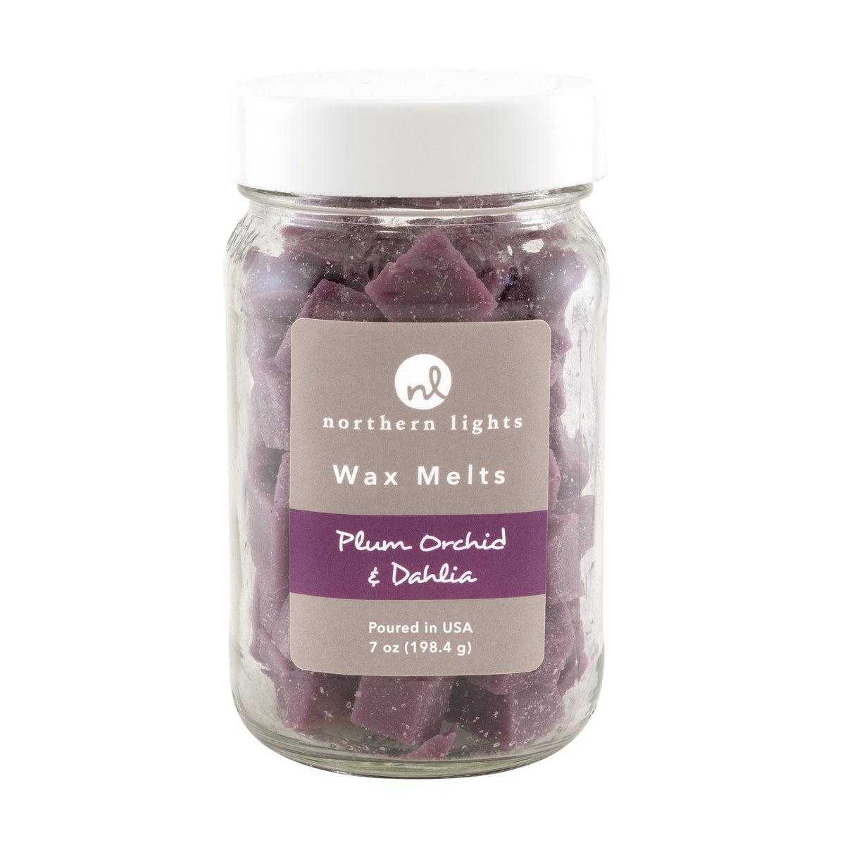 Mason Melts - Plum Orchid & Dahlia – Northern Lights Candles