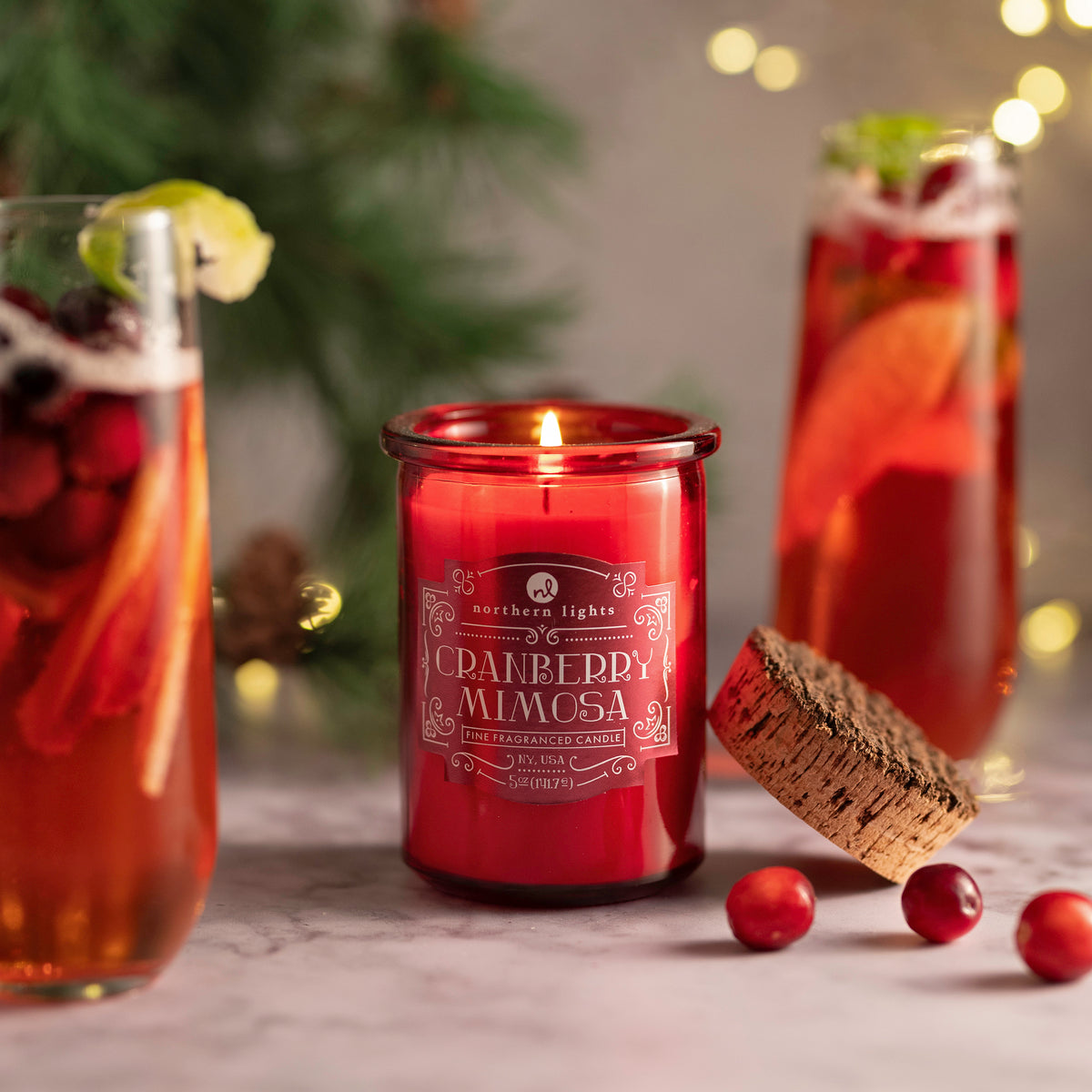 Seasonal Spirit - Cranberry Mimosa – Northern Lights Candles