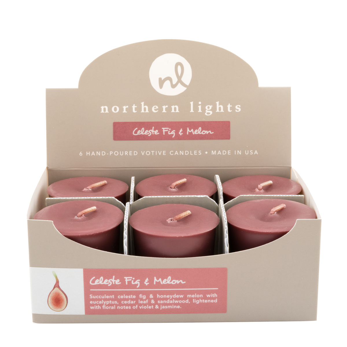 Votives Celeste Fig & Melon Northern Lights Candles