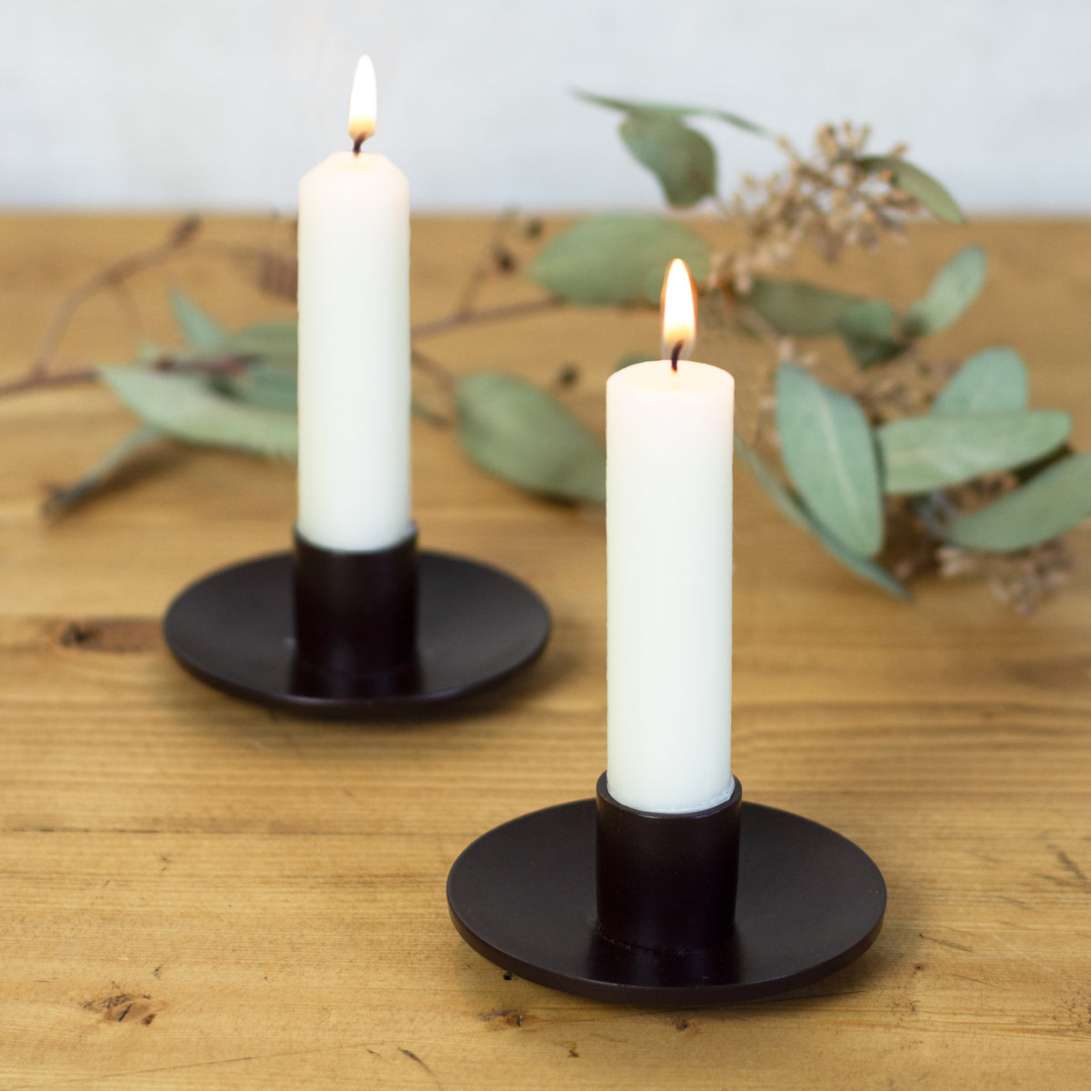 Simplicity Mini Bronze Taper Holder Northern Lights Candles