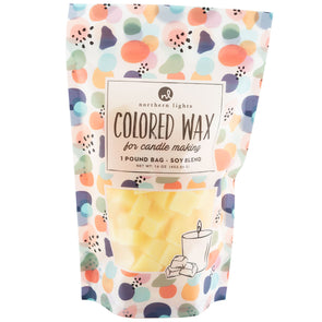 Unfragranced Wax Chips 1lb Bag - Yellow