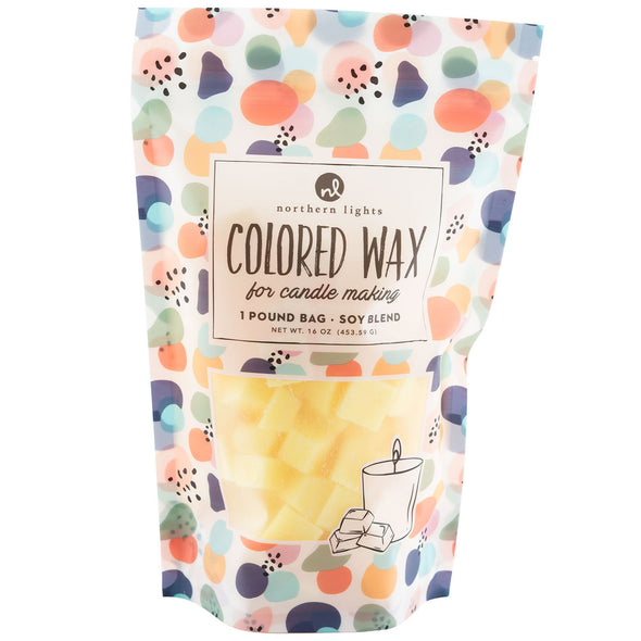 Unfragranced Wax Chips 1lb Bag - Yellow