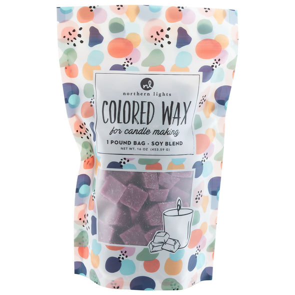 Unfragranced Wax Chips 1lb Bag - Purple