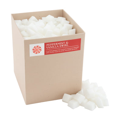 2.5 lb Wax Melts - Peppermint & Vanilla Swirl