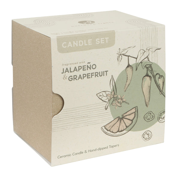 Mindful Moments Candle Set - Jalapeño & Grapefruit
