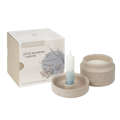 Mindful Moments Candle Set - Lotus Blossom & Agave
