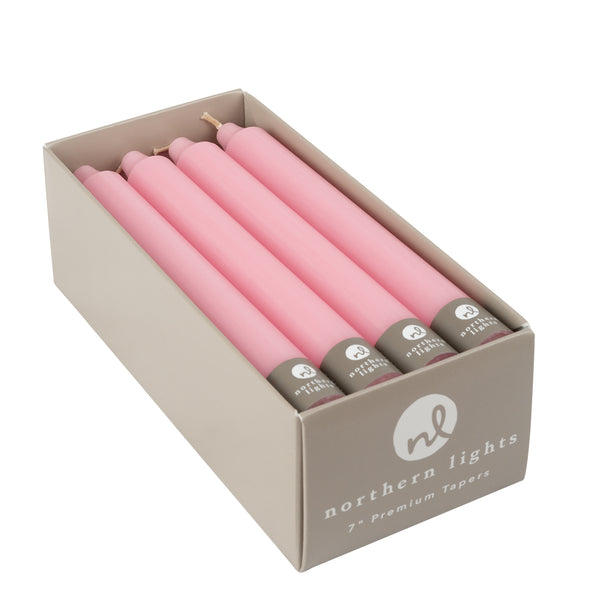 7" Tapers 12pk - Soft Pink