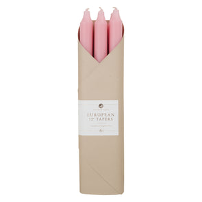 12" Tapers 6pk Gift Set - Soft Pink