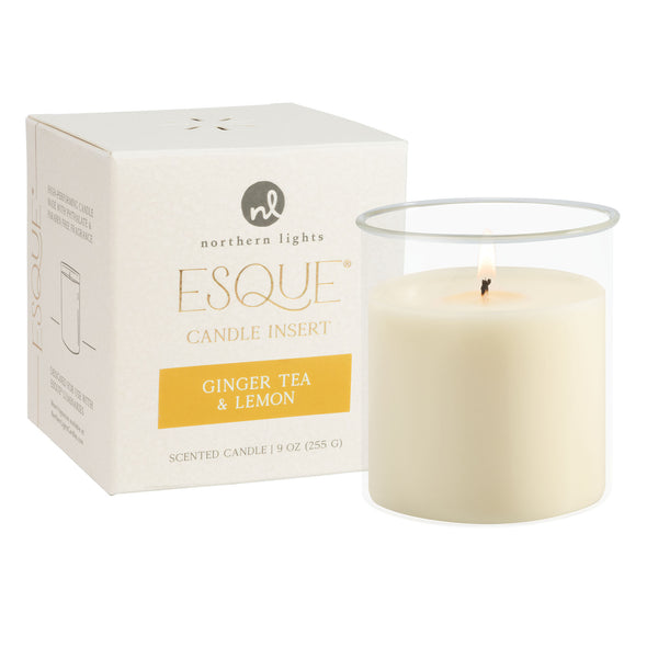 Esque® Luminary Candle Insert - Ginger Tea & Lemon
