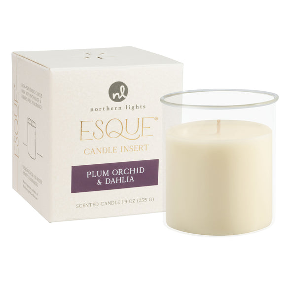 Esque® Luminary Candle Insert - Plum Orchid & Dahlia