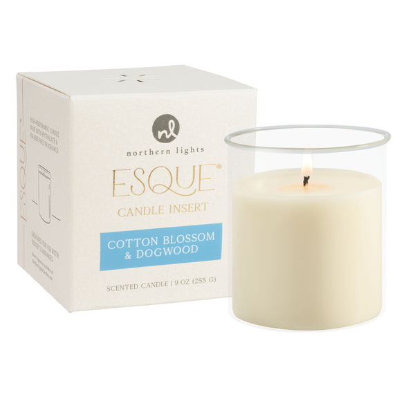 Esque® Luminary Candle Insert - Cotton Blossom & Dogwood