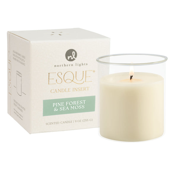 Esque® Seasonal Candle Insert - Pine Forest & Sea Moss