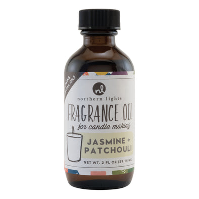 Fragrance Oil 2oz Glass Bottle - Jasmine & Patchouli