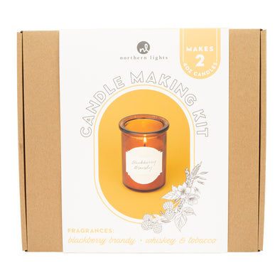 Candle Making Kit - 2pc 4oz Amber Glass Candles