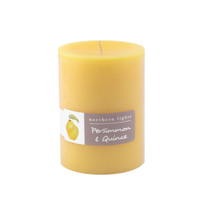 Northern Lights Candles / 3x4 Pillar - Persimmon & Quince