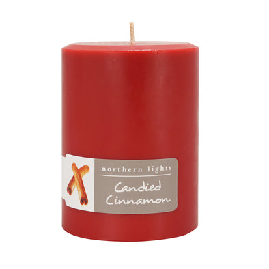 Northern Lights Candles / 3x4 Pillar - Candied Cinnamon