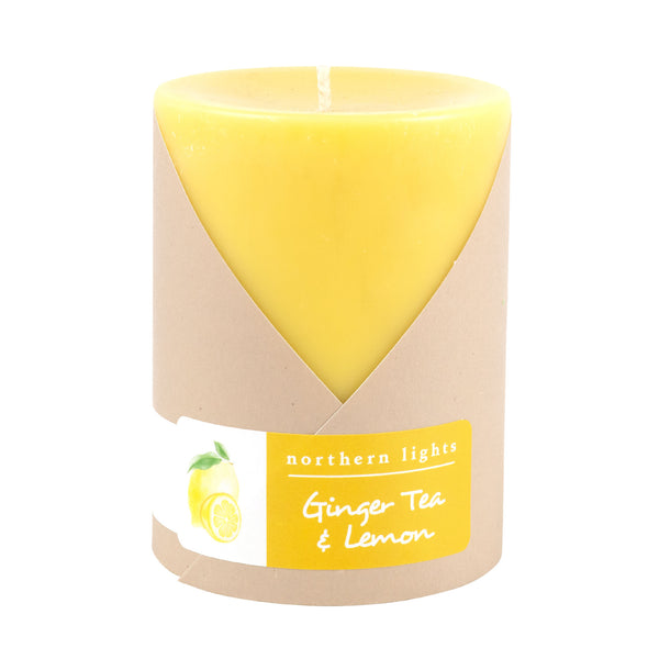 3x4 Pillar - Ginger Tea & Lemon