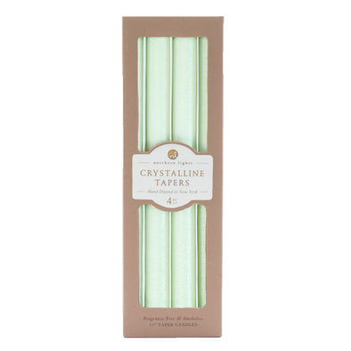 Northern Lights Candles / Crystalline Tapers - Crystal Mint