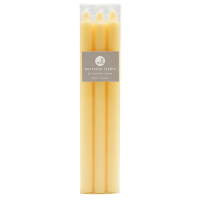 Northern Lights Candles / 12" Tapers 6pk - Lemon Zest