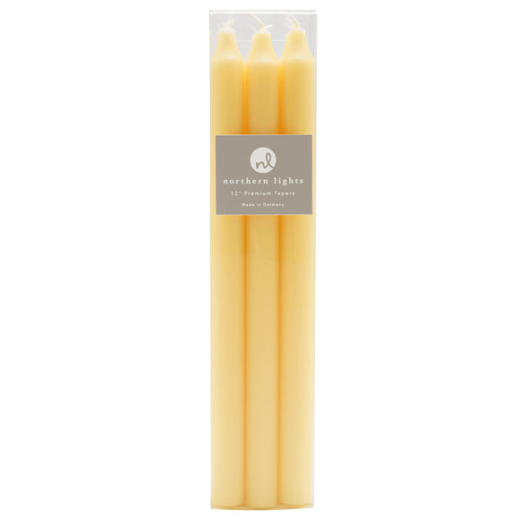 Northern Lights Candles / 12" Tapers 6pk - Lemon Zest