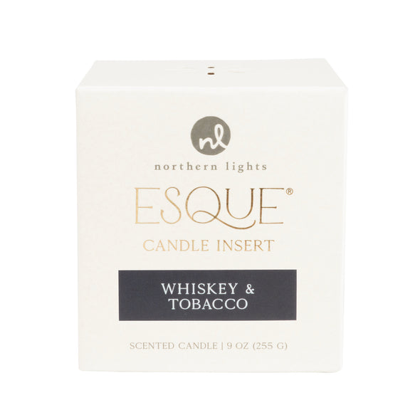 Esque® Candle Insert - Whiskey & Tobacco