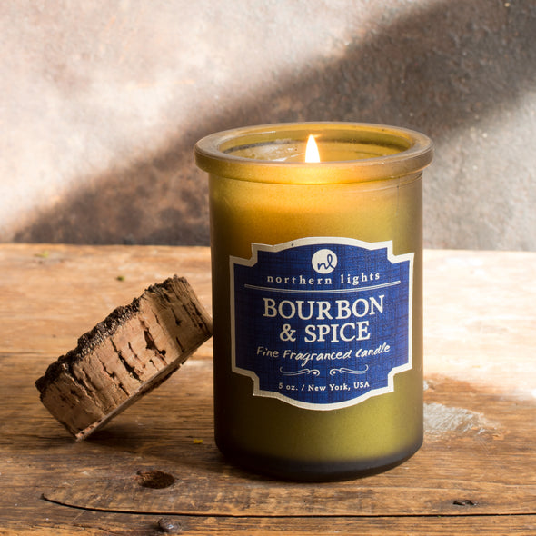 Northern Lights Candles / Spirit Jar - Bourbon & Spice
