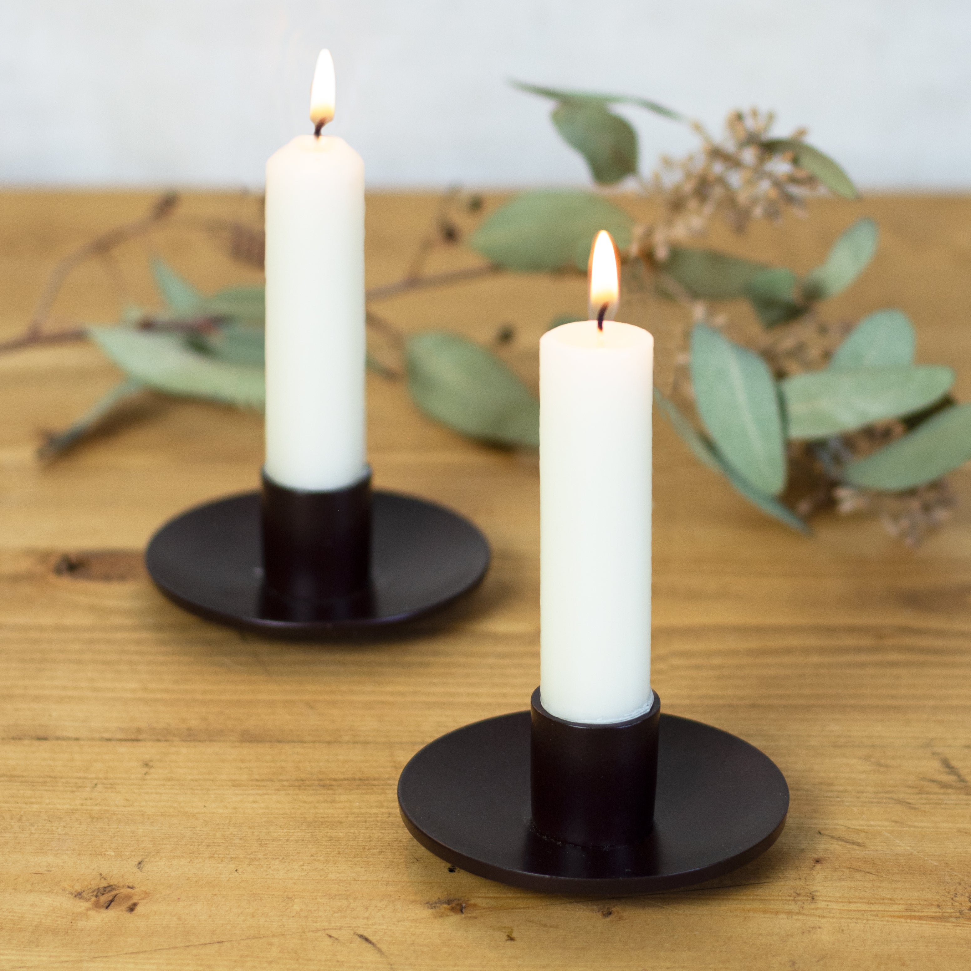 Simplicity - Mini Bronze Taper Holder – Northern Lights Candles