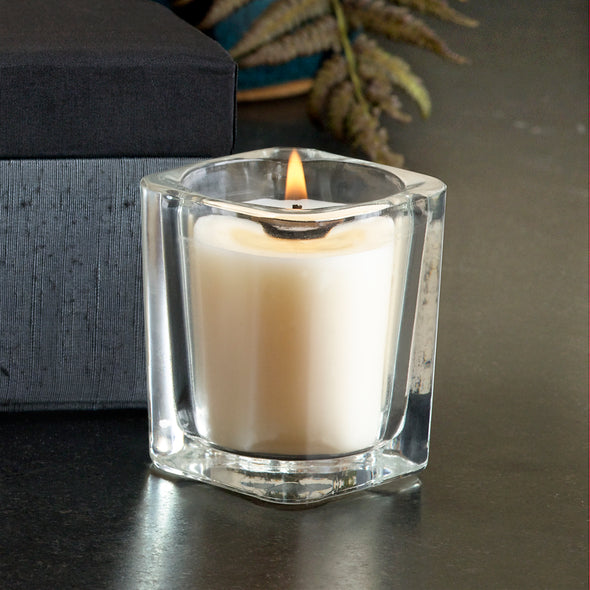 Northern Lights Candles / Square Votive & Tealight Holder (12 Pack)